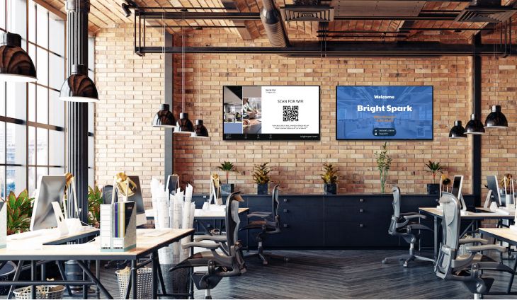 Try Fugo as the easy, affordable solution for your coworking space digital signage