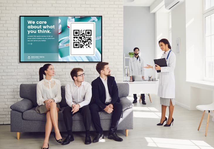 QR codes are a great way to to link your digital signage with your other business initiatives & goals