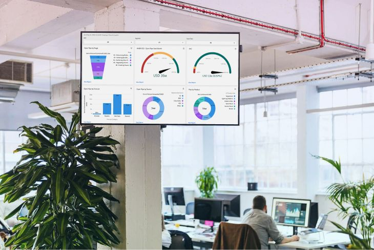 Digital signage for Google Workspace and Microsoft 365.